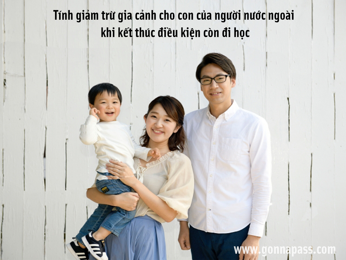 Tính giảm trừ gia cảnh cho con của người nước ngoài khi kết thúc điều kiện còn đi học