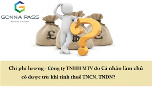 Chi phí tiền lương Công ty TNHH Một thành viên