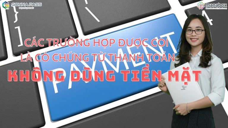 chứng từ thanh toán không dùng tiền mặt