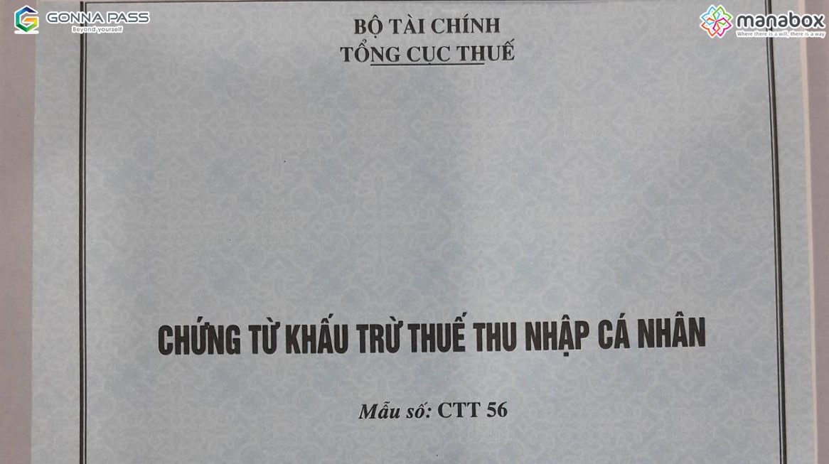 Chứng từ khấu trừ thuế TNCN điện tử