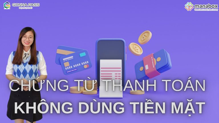 chứng từ thanh toán không dùng tiền mặt